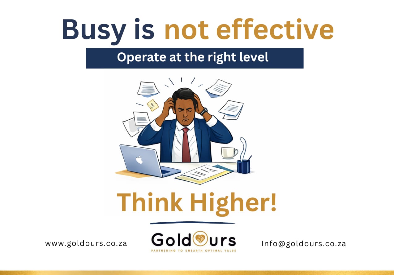 Busy is ineffective: When capable people operate below their role